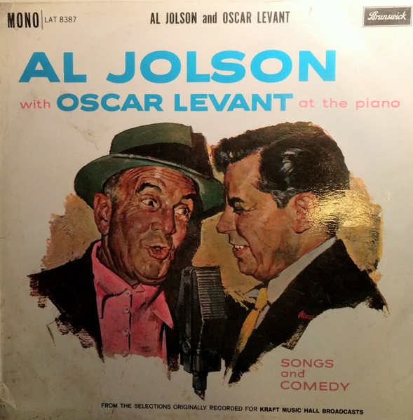 Al Jolson With Oscar Levant At The Piano.