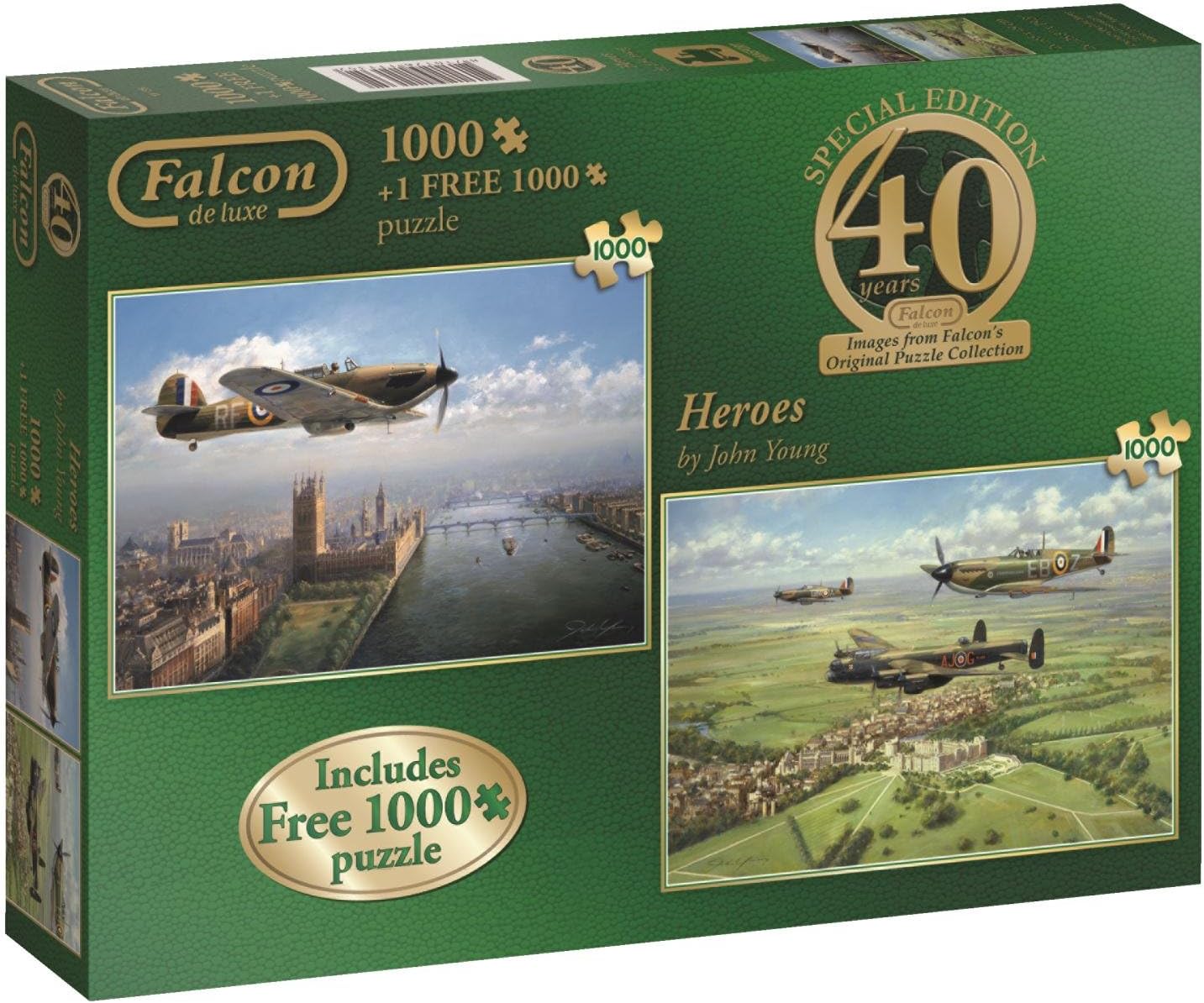 Falcon de luxe 11135 40th Anniversary Heroes Jigsaw Puzzles (2 x 1000-Piece)